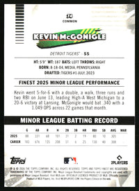 Kevin McGonigle #74 2026 Finest