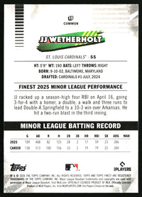 JJ Wetherholt #15 2026 Finest
