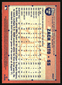 Zach Neto #91B2-39 2026 Topps 1991 Topps Baseball 35th Anniversary (Series Two)