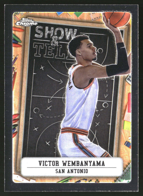 Victor Wembanyama #ST-9 2024-25 Topps Chrome Show and Tell