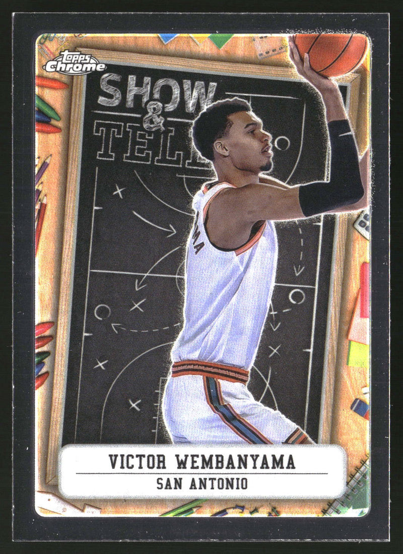 Victor Wembanyama #ST-9 2024-25 Topps Chrome Show and Tell