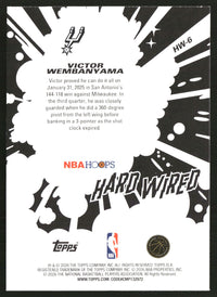 Victor Wembanyama #HW-6 2025-26 Hoops Hard Wired