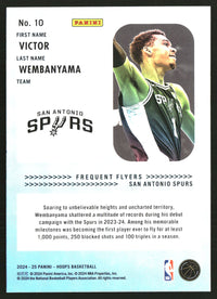 Victor Wembanyama #10 2024-25 Hoops Winter Frequent Flyers