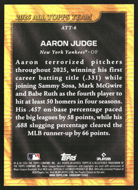 Aaron Judge #ATT-6 2026 Topps 2025 All Topps Team