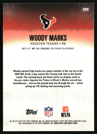 Woody Marks #209 2025 Topps Signature Class Chrome