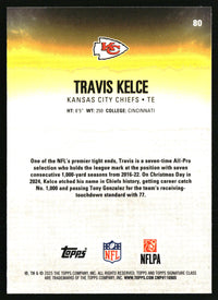Travis Kelce #80 2025 Topps Signature Class Chrome
