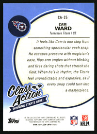 Cam Ward #CA-25 2025 Topps Signature Class Class Action