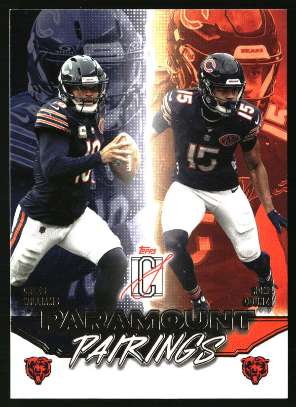 Caleb Williams / Rome Odunze #PP-1 2025 Topps Signature Class Paramount Pairings