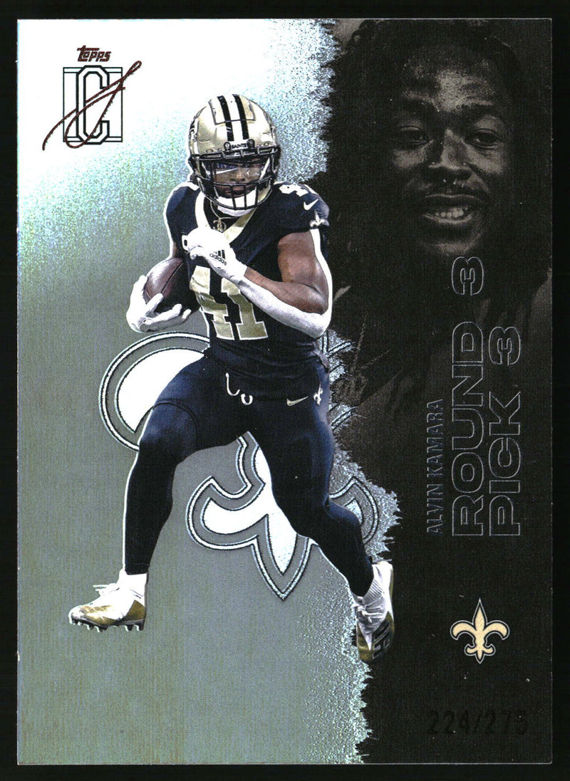 Alvin Kamara #90 2025 Topps Signature Class Chrome Silver Refractor
