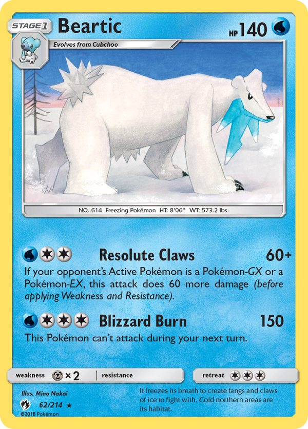 Beartic (62/214) [Sun & Moon: Lost Thunder]