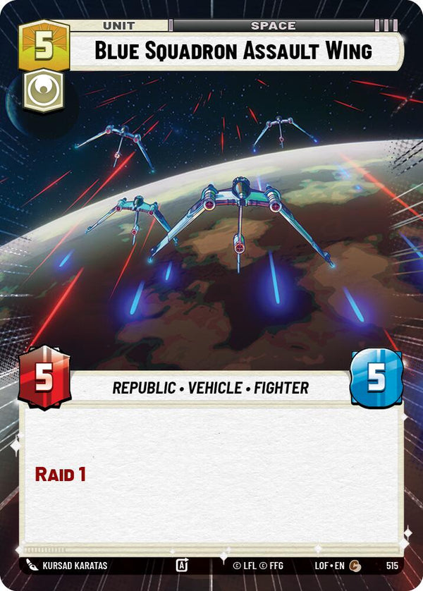 Blue Squadron Assault Wing (515) (Hyperspace) (515) [Legends of the Force]