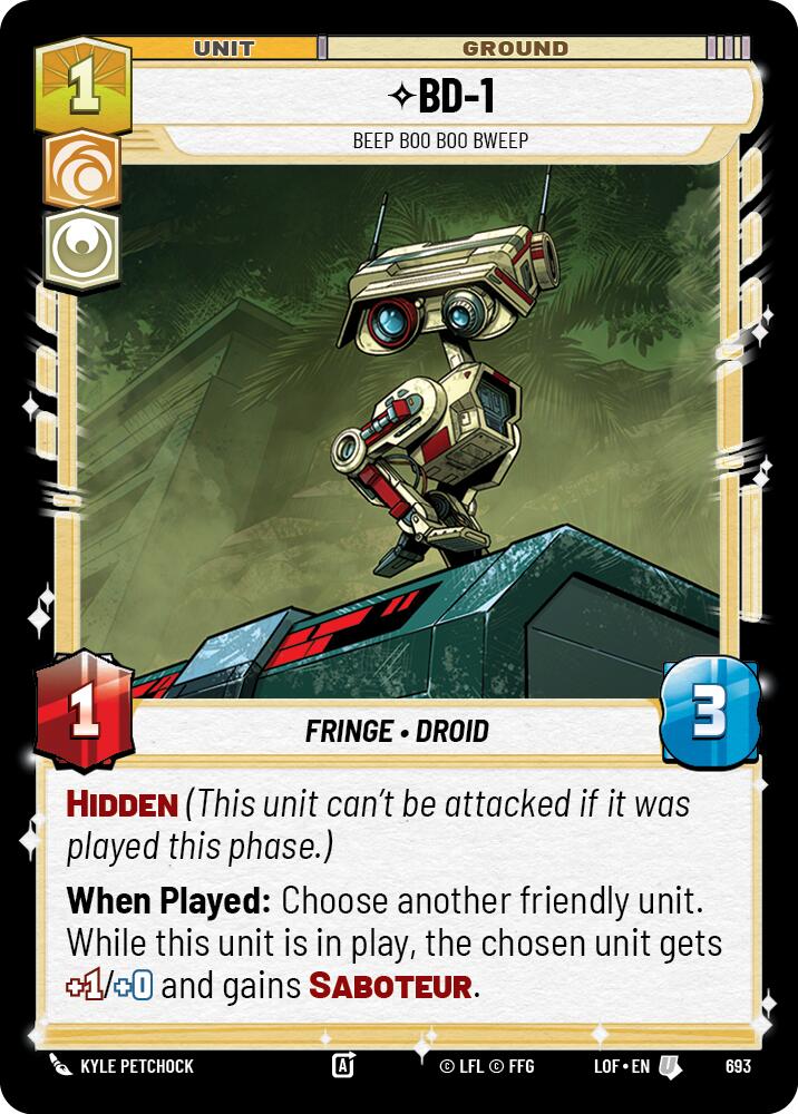 BD-1 - Beep Boo Boo Bweep (693) (Foil) (693) [Legends of the Force]