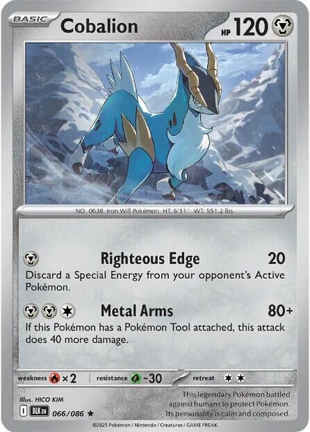 Cobalion (066/086) [Scarlet & Violet: Black Bolt]
