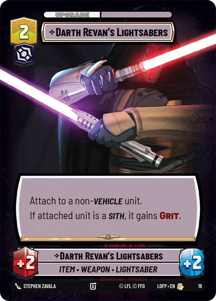 Darth Revan's Lightsabers (19) (19) [Organized Play Promos]