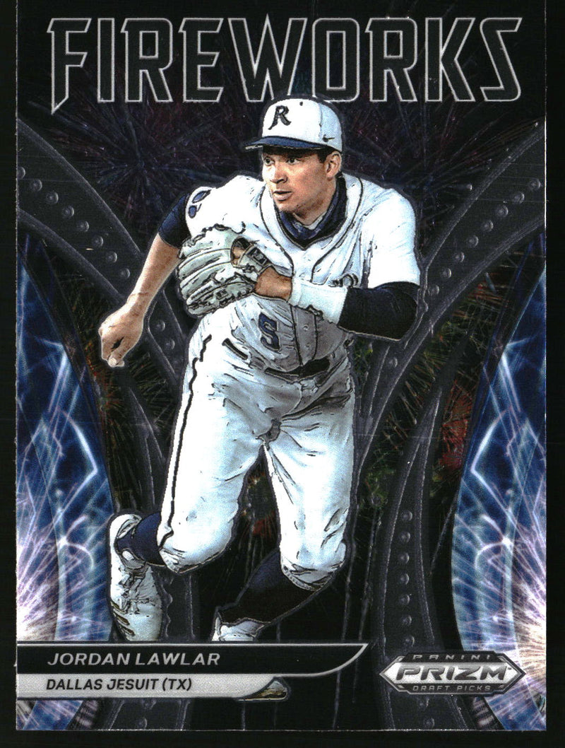 Jordan Lawlar #F-JL 2021 Panini Prizm Draft Picks Fireworks