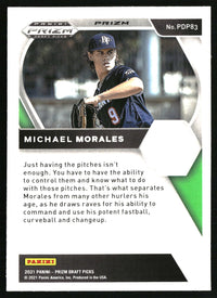 Michael Morales #PDP83 2021 Panini Prizm Draft Picks Green Pulsar Prizm