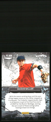 Mason Miller #PS-MM 2021 Panini Prizm Draft Picks Power Surge
