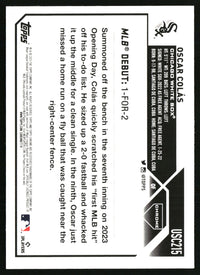Oscar Colás #USC215 2023 Topps Chrome Update