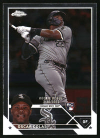 Oscar Colás #USC215 2023 Topps Chrome Update