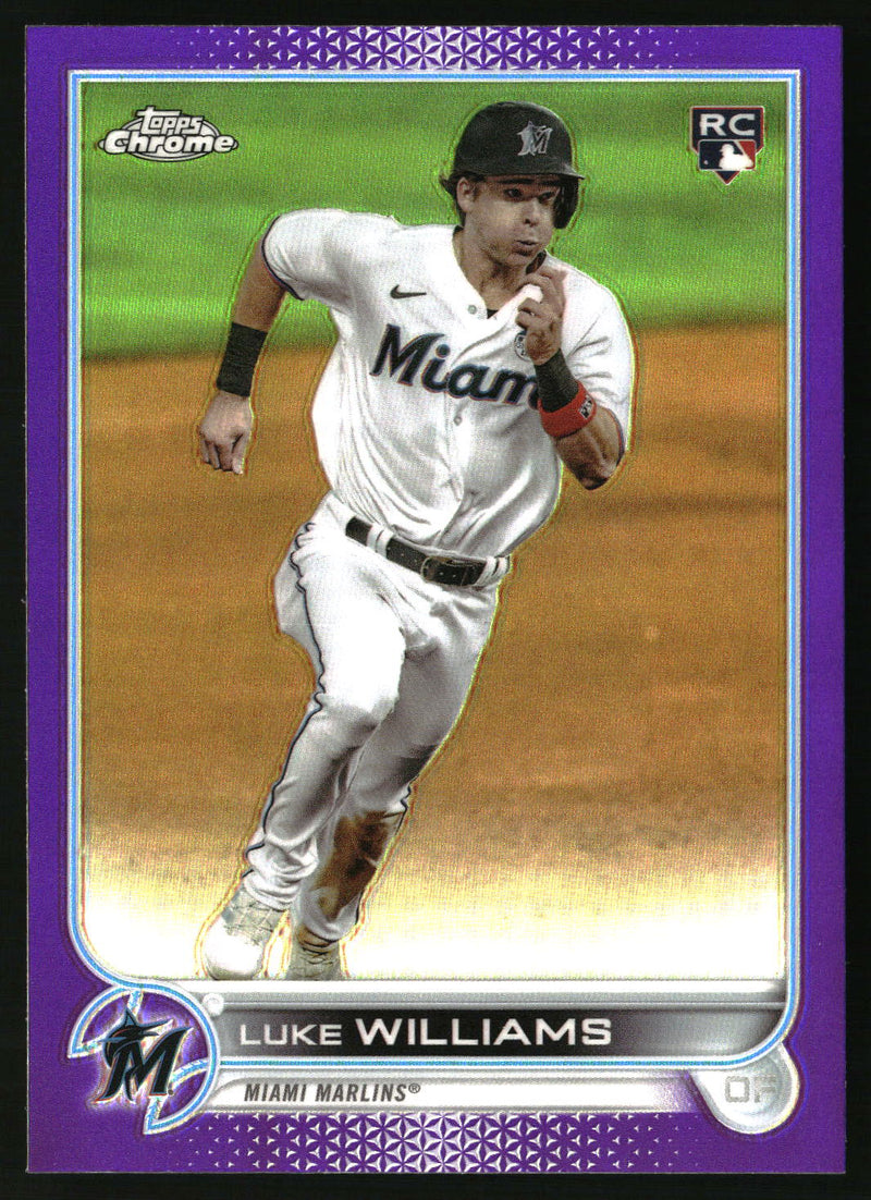 Luke Williams #USC75 2022 Topps Chrome Update Purple Refractor