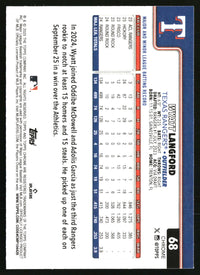 Wyatt Langford #68 2025 Topps Chrome