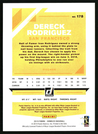 Dereck Rodriguez #178 2019 Donruss Holo Red