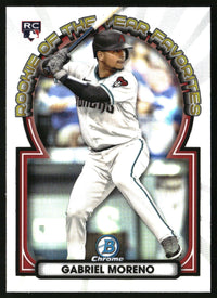 Gabriel Moreno #ROYF-11 2023 Bowman Rookie of the Year Favorites