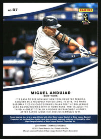 Miguel Andujar #D7 2019 Donruss Dominators Vector