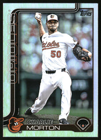 Charlie Morton #US242 2025 Topps Update Rainbow Foil