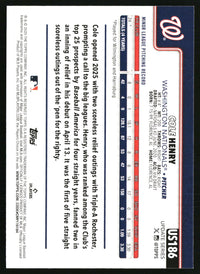 Cole Henry #US186 2025 Topps Update Silver Foilboard