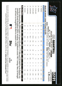 Cal Quantrill #US191 2025 Topps Update Silver Foilboard