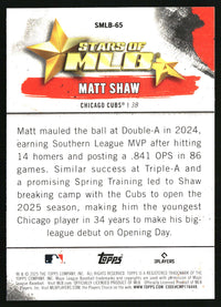 Matt Shaw #SMLB-65 2025 Topps Update Stars of MLB
