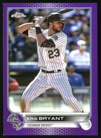 Kris Bryant #USC63 2022 Topps Chrome Update Purple Refractor