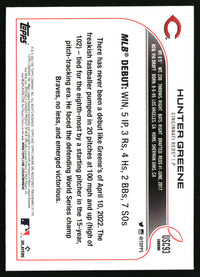 Hunter Greene #USC93 2022 Topps Chrome Update Purple Refractor