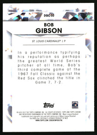 Bob Gibson #DGC-50 2022 Topps Chrome Update Diamond Greats Die Cuts