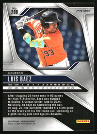 Luis Baez #208 2025 Panini Prizm Green Prizms