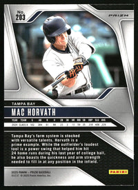 Mac Horvath #203 2025 Panini Prizm Blue Ice Prizms