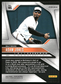Adam Jones #195 2025 Panini Prizm Blue Ice Prizms