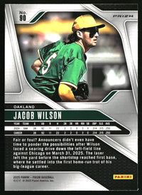 Jacob Wilson #90 2025 Panini Prizm Blue Ice Prizms