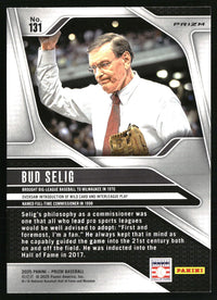 Bud Selig #131 2025 Panini Prizm Green Prizms