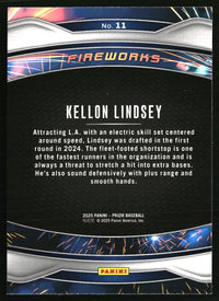 Kellon Lindsey #11 2025 Panini Prizm Fireworks