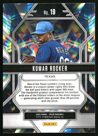 Kumar Rocker #19 2025 Panini Prizm Prizmatic