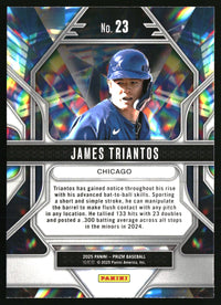 James Triantos #23 2025 Panini Prizm Prizmatic