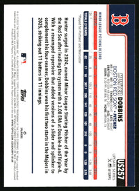 Hunter Dobbins #US257 2025 Topps Update Silver Foilboard