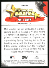 Matt Shaw #SMLB-65 2025 Topps Update Stars of MLB