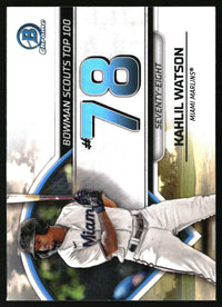 Kahlil Watson #BTP-78 2023 Bowman Bowman Scouts Top 100