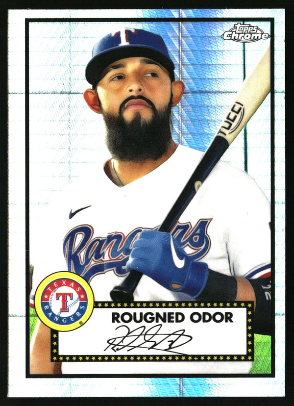 Rougned Odor #336 2021 Topps Chrome Platinum Anniversary Prism Refractor