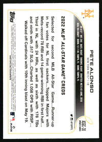 Pete Alonso #ASGC-30 2022 Topps Chrome Update 2022 All-Star Game Chrome