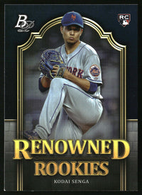 Kodai Senga #RR-18 2023 Bowman Platinum Renowned Rookies