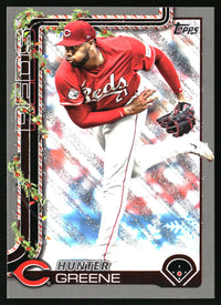 Hunter Greene #H139 2025 Topps Holiday Silver Glitter Holiday